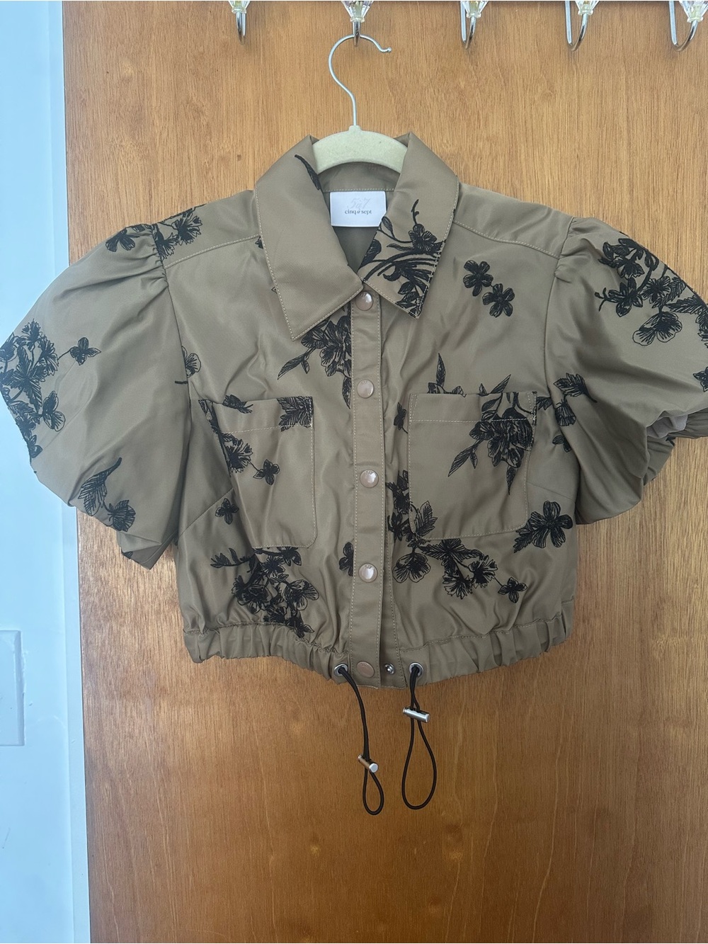Cinq a Sept Sirani cropped nylon jacket